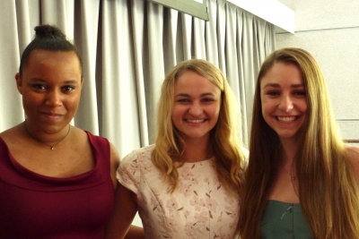 2019 grads: Onastasia Ebright, Julia Kemper, Emma Crossman