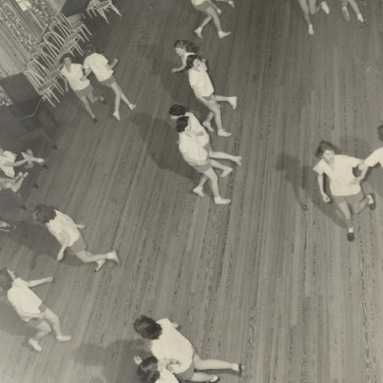 students square dancing